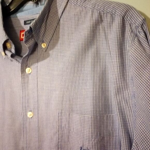 Ralph Lauren chaps blue and white check button down - Picture 6 of 10